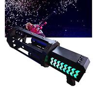 Macchina Per Cannoni Di Coriandoli Lancia elettrico portatile a cinque tubi, effetto palco per bar per matrimoni, getto elettronico a LED