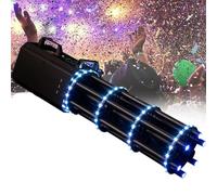 Macchina Per Cannoni Di Coriandoli Macchina lancia Cannone Wireless Portatile Palcoscenico Elettronico Triplo Colpo Concierge per Matrimoni Halloween, Elettrico