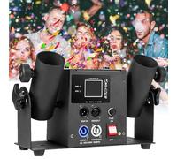 Macchina Per Cannoni Di Coriandoli Macchina lancia doppia professionale con telecomando per matrimoni, feste e palcoscenici