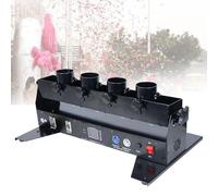 Macchina Per Cannoni Di Coriandoli Macchina lancia elettrica professionale a 4 colpi per DJ per feste, effetti luminosi, club, bar, matrimoni, Natale, Halloween, Pasqua