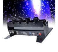 Macchina Per Coriandoli Elettronica Lanciatore professionale a 4 fori - Altezza spruzzo di carta: 5-6 metri, posizionamento remoto/appeso o verticale, per celebrazioni e varie occasioni di spettacolo