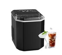 Macchina per il ghiaccio autopulente, macchina per il ghiaccio portatile da banco con serbatoio da 1,3 l, produce 12 kg di ghiaccio in 24 ore, pronta in 6-8 minuti, ideale per feste in casa e in uff