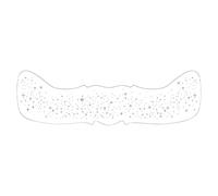 Macchioline per trucco Glitter per il Viso - Parches para maquillaje facial 15,6 cm x 5 cm | Decoraciones con parches de manchas impermeables, herramienta de maquillaje segura e inofensiva para