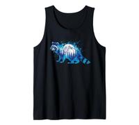 Maccoon Camiseta para Hombres Mujeres Azules De Animales Camiseta sin Mangas