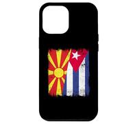 Macedonia del Norte Cuba Media Bandera Macedonia Herencia Cubana Carcasa para iPhone 12 Pro MAX