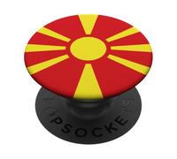 Macedonia Norte Bandera Macedonia PopSockets PopGrip Adhesivo