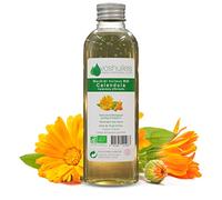Macerado oleoso orgánico de caléndula - 250 ml | 100% puro y natural - ecológico ecológico ecológico - Calma, suaviza y repara, aceite para mezcla - Control de calidad