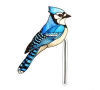 Maceta acrílica decorativa con tema de pájaros y mariposas para espacios de jardín, diseñada para mejorar la presentación de plantas al aire libre (A)