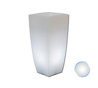 MACETA RESINA MODERNO CON LUZ LED VARIOS COLORES DECORACIÓN DISEÑO LAMPARA