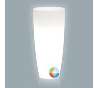 Maceta Agave de Resina Redonda Con Led multicolor con batería H70 Ø 33Cm
