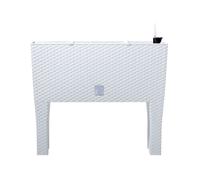 Maceta alta 30 l prosperplast rato case high de plástico en color blanco, 46 (alto) x 60 (ancho) x 25 (profundo) cms