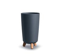 Maceta alta con patas GRACIA TUBUS SLIM Antracita, 23,9x23,9x44,5 cm