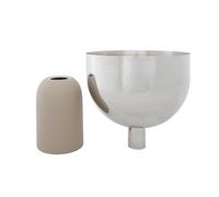 Maceta AYTM Torus, gris, Ø 22 cm, altura 30,6 cm, hierro