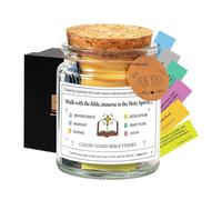 Maceta Bíblica - Tarro De Oración Colorido Con Versículos Bíblicos, Tarro De Fe Devocional | Regalos Cristianos, Olla Bíblica Hope, Accesorios De Estudio Bíblico, Recuerdo Religioso, San