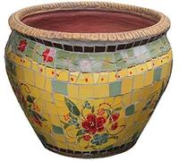 Maceta Clásica De Mosaico De Cerámica Pintada A Mano Para Patio, Maceta Grande Para Flores, Decoración De Jardín Al Aire Libre, Para Pasillo, Casa, Balcón, Terraza, Contenedor Paisajístico, B, 51 X 3