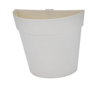 Maceta colgante de pared de medio círculo, maceta montada con adhesivo para decoración de interiores, elegante decoración del hogar, soporte para plantas de interior que ahorra espacio, perfecto para