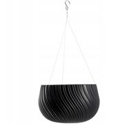 Maceta colgante KADAX, semáforo floral con cadena y gancho, 32 cm, antracita