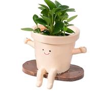 Maceta Colgante Oscilante | Contenedor Suspendido Sonriente | Maceta Para Plantas Y Flores De Interior Y Exterior | Para Plantas De Interior Orquídea Bonsái Cactus Monstera Aloe Jardín Patio Porche Al