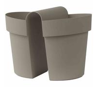 Maceta Colgante Para Balcón 33x25x25cm Taupe Macetero