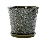 Maceta con autorriego Maceta de jardín Extra Grande Estilo Chino Chlorophytum Macetas para Plantas de Interior(Green,M)