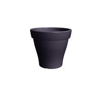 Maceta cónica de resina eda romeo 78an ø 78 cm y 71 cm altura gris
