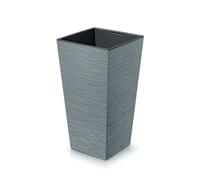 Maceta cuadrada con inserto interior y exterior Prosperplast Furu 26,5x26,5x50cm