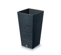 Prosperplast Macetero colección Furu con depósito Antracita 26,5 x 26,5 x 50 cm 11 L