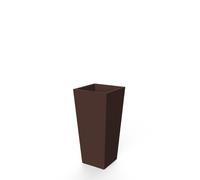 Maceta cuadrada de polietileno newgarden melisa 50 x 49.6 x 25 cm marrón