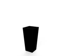 Maceta cuadrada de polietileno newgarden melisa 50 x 49.6 x 50 cm negro