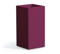 Maceta cuadrada de resina 40x40 Cm alta 80 cm en varios colores mod. Cube Top