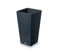 Maceta cuadrada Prosperplast Furu decorativa antracita inserto DFSH265-S433