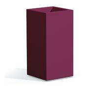 MACETA CUBE ALTA 80 40X40 VIOLETA DE RESINA JARDÍN INTERIOR EXTERIOR PISCINA