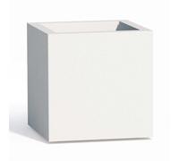 Maceta Cube De Resina Cuadrada Blanca H40 40x40Cm