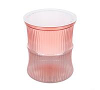 Maceta de almacenamiento de agua eficiente para plantas pequeñas, ideal para criar peces también (rosa transparente)