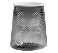 Maceta de autorriego, riego automático con diseño transparente para decoración de jardín interior, sistema de cultivo para escritorio de oficina, hogar, dormitorio (gris 120#)