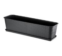 Maceta de balcón KADAX con base, jardinera, caja de balcón, 60 cm, antracita