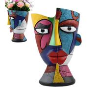 Maceta de cara abstracta - Macetas de caras humanas estéticas pintadas a mano de 7,76 pulgadas, maceta de cara | Macetas | para alféizar de ventana, balcón, jardín, escritorio, estantería y uso artíst