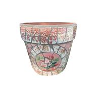 Maceta de cerámica Mexicana Pintada a Mano con suculentas Estilo minimaceta Multicolor para jardín Interior y Exterior Ideal para el hogar.,mi