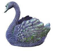 Maceta de cisne, adorno de cisne de simulación para decoración de jardín y estatuas del hogar