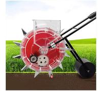 Maceta de cultivo en hilera, herramienta de siembra manual con caja de semillas transparente y profundidad ajustable para agricultura en patio trasero