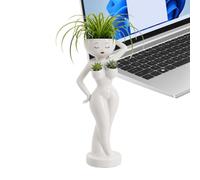 Maceta de Divertida Maceta Decorativa En Resina Con Forma De Cuerpo