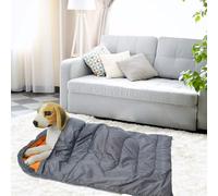 Maceta de Dormir de Mascotas Bed de Campamento de Perros Grande e Impermeable para Viajar, Senderismo, Mochilero, Actividades Al Aire Libre con Cierre de Cordón y Cremallera para el Invierno, (ORANGE)