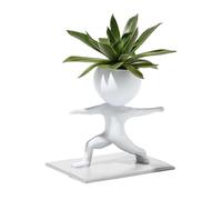 Maceta de estatuilla humana - Maceta Sukkulent, escultura de yoga de resina | Soporte artístico de flores con forma humana para habitaciones, mesa de repisa, baño, balcón, macetas decorativas creativa