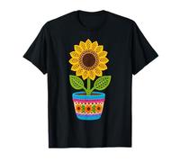 Maceta de Girasol Estilo Retro de Ganchillo con Formas de impresión Mania Camiseta