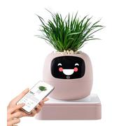 Maceta de IA - Orientación de mascotas con IA sobre el cuidado de las plantas, maceta pequeña para | para interiores, apartamentos, oficinas, salas de estar, dormitorios, balcones, patios