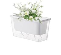 Maceta de Interior con riego automático, pequeña Maceta Rectangular para balcón y Jardines de Apartamentos, de Cultivo Floral para un fácil Cuidado de Las Plantas, plantación de Flores en balcón