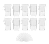 Maceta De Interior Para Plantas 10 Macetas Transparentes Auto-Riego | Pequeños autorriego para esquejes de interior, semillas, violetas africanas, alocasia, así como balcón, jardín