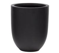 Maceta de jardín de cemento Kave Home negra diámetro 39 cm