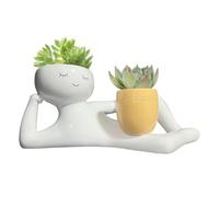 Maceta De Jardinera, Macetas De Jardineras Suculentas - Cactus Garden Flowerpot con Diseño De Drenaje | Contenedor De Flores Suculentas Macetas Para Patio De Uso Interior Exterior