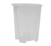 Maceta de orquídea para suculentas, maceta de plástico transparente con agujeros transpirables para plantas (14 cm)